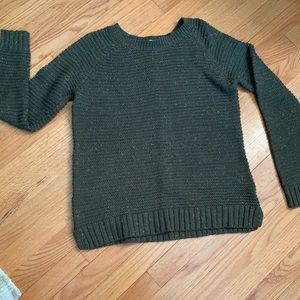 Green knit sweater